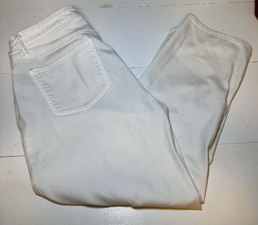 Talbots Flawless Five-Pocket Crop Jeans Size 8 White